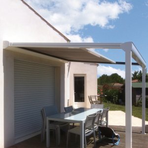 pergola à toile